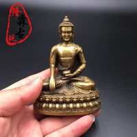 古玩包漿銅器釋迦牟尼佛像 老銅釋迦摩尼佛像擺件 如來佛藏傳佛教