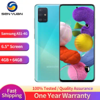 Original Samsung Galaxy A51 A515U1 4G Mobile Phone 6.5" 4GB RAM 128GB ROM Octa Core CellPhone 48MP+12MP+5MP*2+32MP SmartPhone
