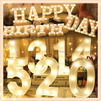 Alphabet Light Mini 3D LED DIY (Lampu Huruf LED) English Letter Light Photo Propose Party Decorative