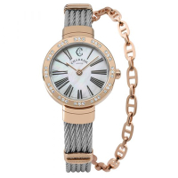 CHARRIOL夏利豪ST-TROPEZ經典鎖鍊手鐲腕錶(ST25PD.500.009)x玫瑰金x25mm