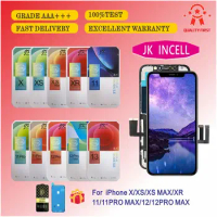 2Pcs AAA+++ JK Brand INCELL LCD Screen Digitizer For iPhone 11 XS X XR 12PRO MAX 13 NO IC Display