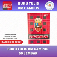 BUKU TULIS BM CAMPUS 50 LEMBAR (1 PACK ISI 10 BUKU)