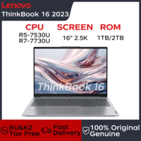 Lenovo Laptop Thinkbook 16 2023 AMD Ryzen R5-7530U/R7-7730U 16G/32G DDR5 512GB/1TB/2TB SSD 16Inch Notebook Computer PC