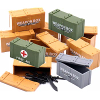 WW2 Weapons Blocks Military Accessories MOC Building Bricks Army Soldier Guns Box Brinquedos DIY Toy for Children Boy Compatible