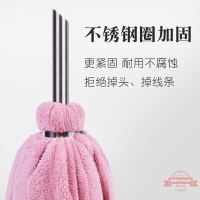 拖把老式圓頭墩布條毛巾普通吸水棉線木頭桿家用工廠干濕地物業