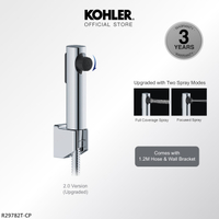 KOHLER Cuff Hygiene Spray with Wall cket & Hose Anti-bacterial Bidet Spray Polished Chrome 1.0 K-981