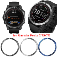 Stainless Steel Bezel for Garmin Fenix 7X 7 7S Smartwatch Protector Metal Cover Bumper Ring Protective Sport Watch Accessories