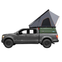Camping Aluminum Automatic Roof Top Tent Car Triangle Hard Shell Roof Top Tent For Outdoor Hiking