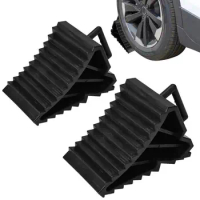 2pcs Car Wheel Chocks PP Automotive Anti Slip Blocks Parking Tire Support Wedges Portable Wheel Stopper For Car Tire Accessories