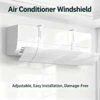 Universal Wall Air Condenser - Efficient Air Cooling for Direct Wind Blockage Prevention, Wide Air D