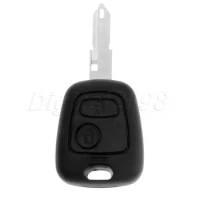 Yetaha 2 Buttons Remote Car Key Shell Case Auto Replacement Key Fob For Peugeot 106 206 306 405 Car-covers
