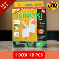 Detox Foot Pads Kinoki Gold - 1 Boxes (10PCS) Natural Toxin Remover - Limited Discount koyo kaki her