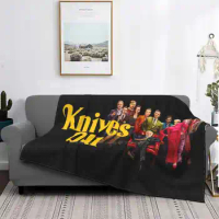 Knives Out Shaggy Throw Soft Blanket Sofa / Bed / Travel Love Gifts Knives Out Knives Out Movie Knives Chris Out E Knives Out Fi