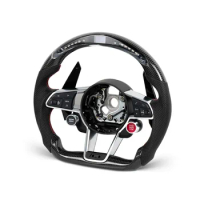 LED Steering Wheel For Audi A3 A4 B9 A5 RS3 RS4 RS5 S3 S4 S5 Carbon Fiber Steering Wheel