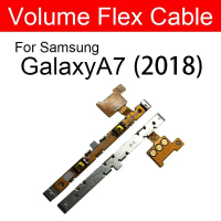 Butang Bawah Dan Atas, Untuk Samsung Galaxy A7 (2018) SM-A750F A750F Suis Kelantangan Pad Kekunci Si