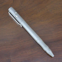 Handmade Gun Bolt Gel Pen 304# Stainless Steel Frosted Pen Tactical Pen Self Defense EDC Writing Tool Outdoor