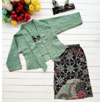 New Setelan Kebaya Batik Panjang SMLXL 0-10 tahun | KEBAYA BATIK PANJANG
