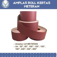 GOMEO AMPLAS ROLL METERAN ECER GRIT 60 - 400 / AMPLAS KERTAS / KERTAS GOSOK METERAN GOMEO 400