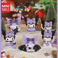 MINISO Sanrio Blind Box Hand Puppet Kuromi Lucky Divination Ornaments Mystery Box Kawaii Children's Toys Girls Birthday Gifts