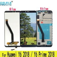 5.7" LCD For Huawei Y6 2018 LCD Display Touch Screen Assembly Replacement with Frame For Y6 Prime 2018