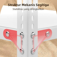 Etife Rak Besi Baut/Susun Rak / besi siku lubang /Rak susun serbaguna/Rak gudang /Rak barang 4/5/6 t