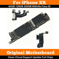 LL/A Tested OK Mainboard For iPhone XR Support System Update With/No Face ID Motherboard 64G / 128GB Main Logic Board 256G