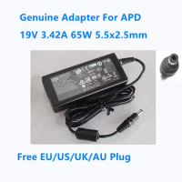 Genuine 19V 3.42A 65W 5.5x2.5mm APD NB-65B19 DA-65A19 DA-65C19 AC Adapter For Power Supply Charger