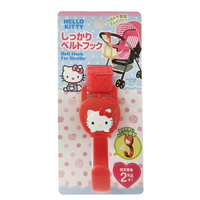 【震撼精品百貨】Hello Kitty 凱蒂貓  凱蒂貓 KITTY 嬰兒推車魔鬼氈式掛勾(紅色/可承重2KGS) #57628 震撼日式精品百貨