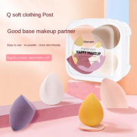 4Pc Beauty Egg Makeup Blender Cosmetic Puff Makeup Sponge Cushion Foundation Powder Sponge Beauty Tool Women Make Up Accessories