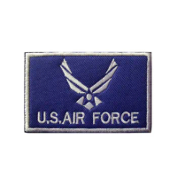 U.S. Air Force Army Tactical Military Badge Hat Embroidery Hook and Loop Patches Outdoor Bag Backpack Accessories Cloth Stickers