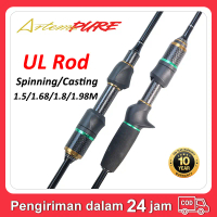 ARTEMIS pure Rod Casting Rod Ultra Light Rod Fishing Rod 1.5m/1.68m/1.8m/1.98m Carbon Fiber Medium L