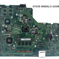 X75A Laptop Motherboard I3-2th Gen SR0DQ i3-2350M)Gen for ASUS X75A X75VD Notebook Motherboard Mainboard