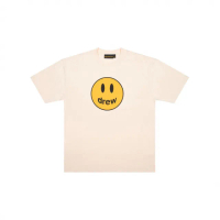 Drew house FW22 mascot ss tee cream 笑臉 奶油白 上衣 DH-HJ2121-MCCM