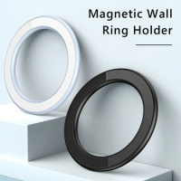 Magnetic Ring Phone Bracket Zinc Alloy Circular Sticker Phone Holder Mirror Car Interior Kitchen for iPhone 14 13 12