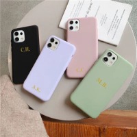 Customized Name Letters Silicone Case For Samsung galaxy A12 A22 A32 A42 A52 A72 4G 5G S22 S21 S20 FE S10 S9 DIY TPU Phone Case