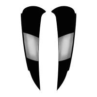 1 Pair / Suitable for Mercedes-Benz E-Class W214 2024+ E260 E300 AMG Rear Spoiler Blade Car Sticker,