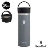 Hydro Flask 20oz/592ml 寬口旋轉咖啡蓋保溫瓶 石板灰