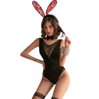 【愛衣朵拉】小隻馬兔女郎 COSPLAY 派對性感兔女郎高衩連身衣(角色扮演變裝派對小兔子服飾)