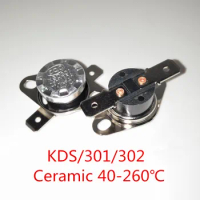10PCS x KSD302 16A 40-260 degree Ceramic 250V KSD301 Normally Open/Closed Temperature Switch Thermostat Fuse