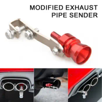 Car Turbo Whistle Aluminum Alloy Turbo Sound Whistle Exhaust Pipe Sender Motorcycle Tailpipe Noise Sound Enhancer Universal