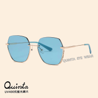 【Quinta】UV400偏光時尚潮流太陽眼鏡(經典半框/大框顯瘦/防眩光還原真實色彩-QT8563-多色可選)