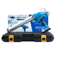 11 Accessories In One Kit 21V Li Ion Battery Six Speed Adjustable Automatic Glue Electric Cordless Caulking Gun