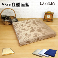 【LASSLEY】1入55cm立體座墊-花色任選(厚墊 坐墊 椅墊 大方墊 和室 沙發墊 客廳 台灣製造)