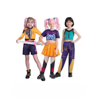 K-POP Demon Slayer Cosplay Costume Mirajane Rumi Zoin Demon Hunter Anime Role Play Costume