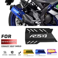 YZF R15V3 MT15 Accessories For Yamaha YZFR15 V3 2017 2018 2019 2020 MT-15 MT 15 Motorcycle Exhaust Pipe Crash Protector Parts