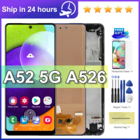 AMOLED For Samsung A52 5G A526 A5260 A526B A526F/DS LCD Display Touch Screen Digitizer Panel For Samsung A52 5G lcd