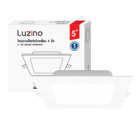 โคมดาวน์ไลท์หน้าเหลี่ยม (PS) 5 นิ้ว LED 12W Daylight รุ่น PN-QH0202-12W/DL สีขาว