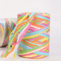 80m Natural Raffia Straw Rope Hand-Knitted Crocheting Sunhat Beach Bag Raffia Paper Yarn Handmade Braided Cord Thread Supplies