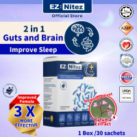 EZNitez+ Probiotic Promotes Sleep Quality, Mind Relaxation & Improve Guts Health - 1box [improved fo
