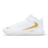 Nike 排球鞋 Zoom Hyperset 2 男鞋 白 金 緩震 羽排鞋 室內運動 FQ7070-104